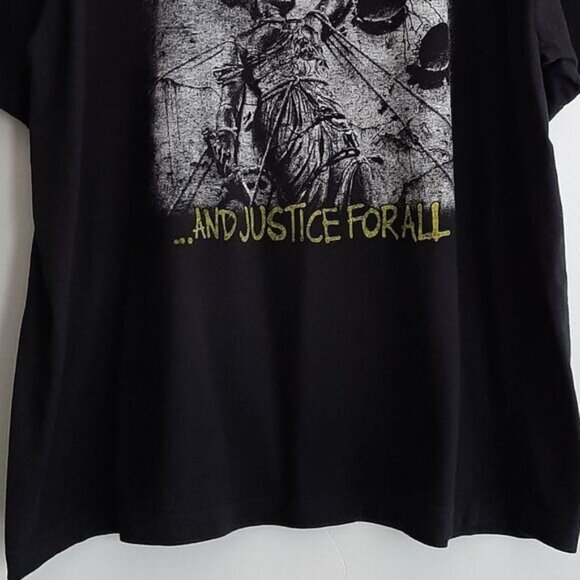 METALLICA | and Justice for All by Bravado Crewneck T-Shirt Band Tee Sz XL - Picture 3 of 7